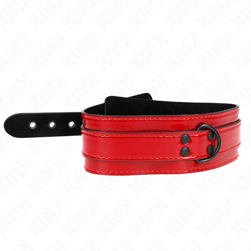 Collare BDSM Regolabile Kink — Bordeaux, 37,5-49,5 cm
