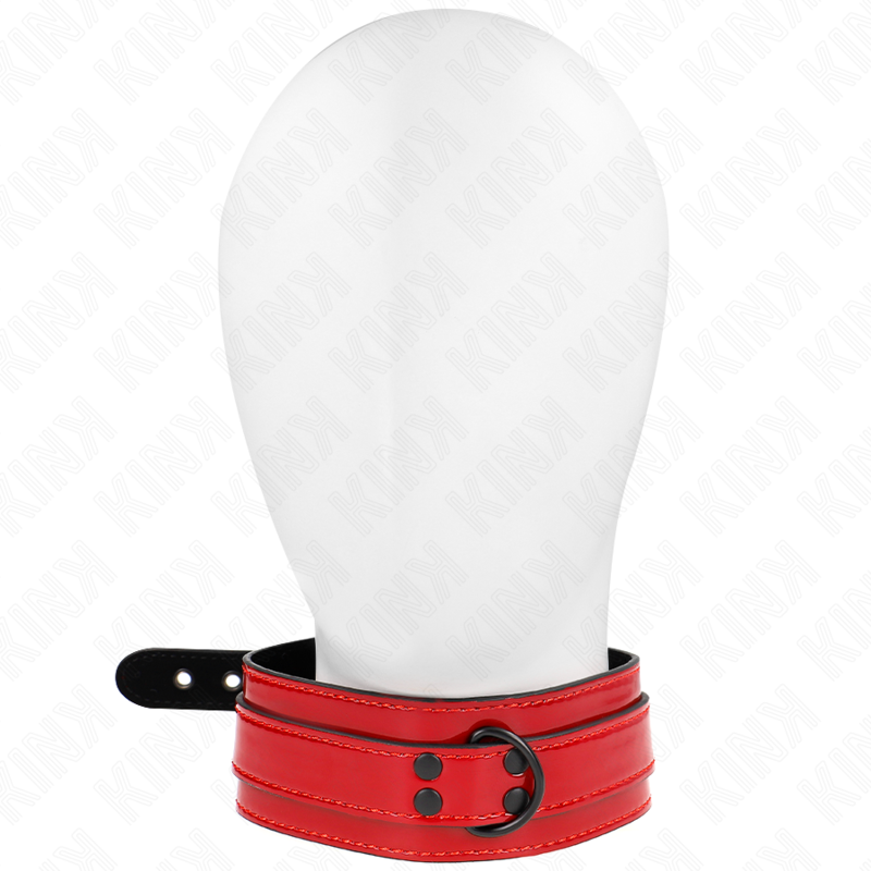 Collare BDSM Regolabile Kink — Bordeaux, 37,5-49,5 cm