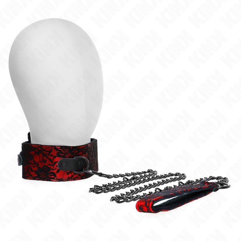 Collare BDSM con Cintura in Pelle Kink — 105 cm