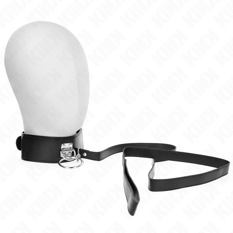 Collare BDSM con Guinzaglio Kink — Similpelle, 50 x 5 cm