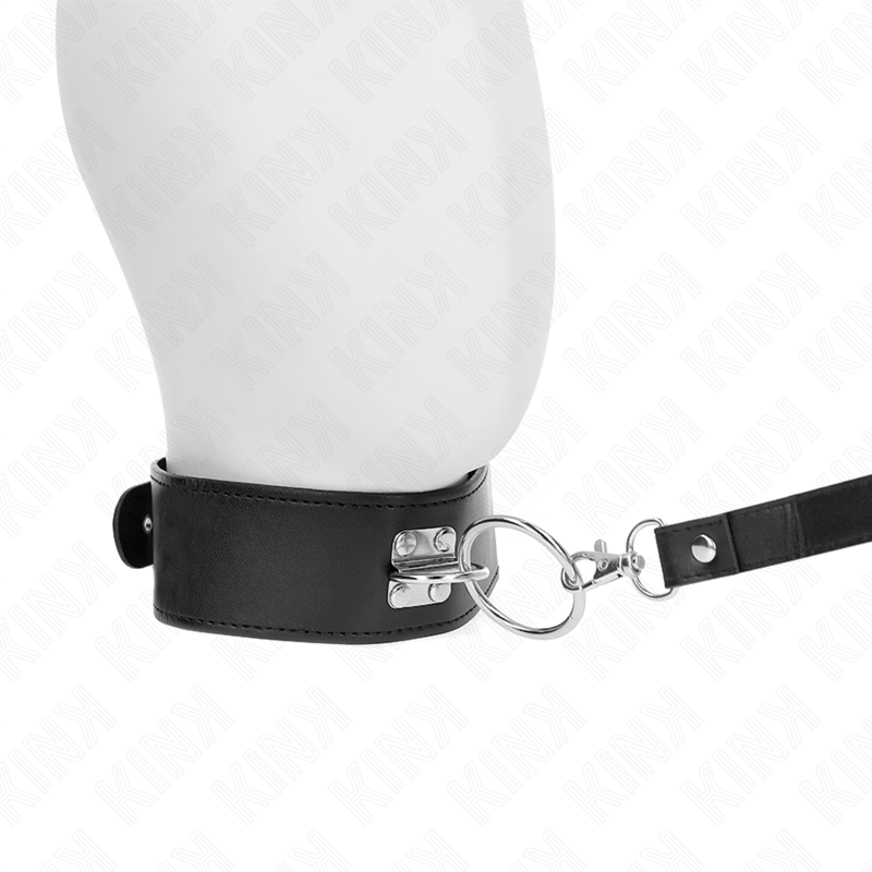 Collare BDSM con Guinzaglio Kink — Similpelle, 50 x 5 cm