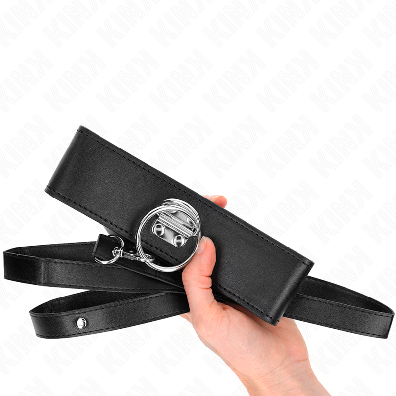 Collare BDSM con Guinzaglio Kink — Similpelle, 50 x 5 cm
