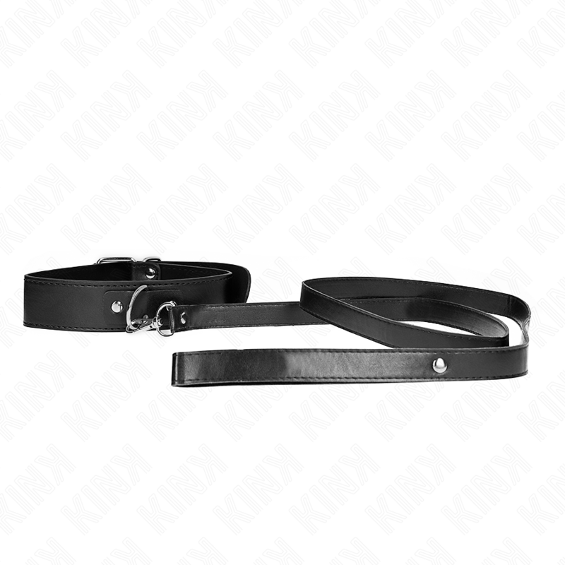 Collare BDSM con Cintura Kink — Regolabile, Nero