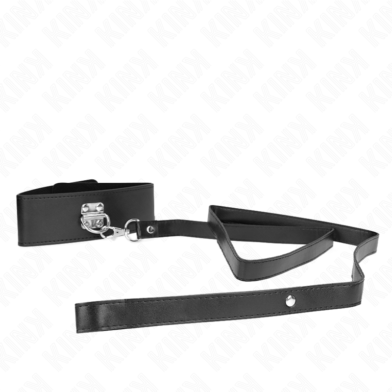 Collare BDSM con Cintura Kink — Regolabile, 116 cm