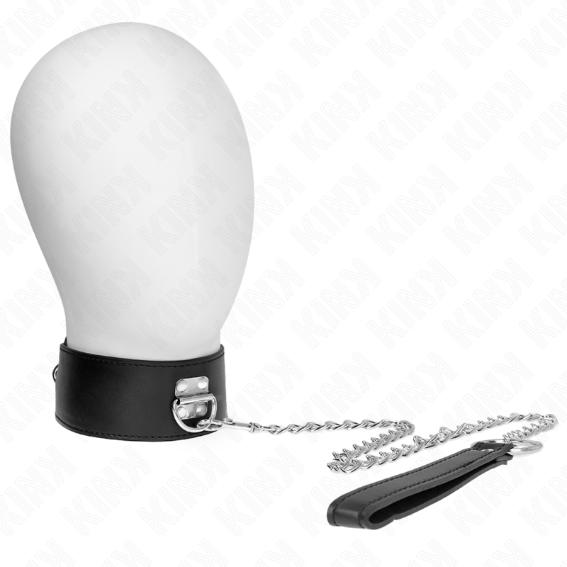 Collare BDSM con Cintura Regolabile Kink — Nero, 65 cm