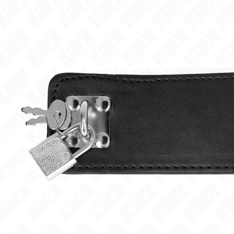 Collare BDSM con Cintura Regolabile Kink — Nero, 65 cm