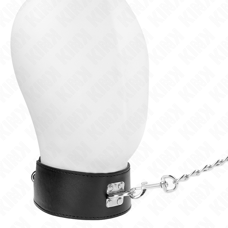 Collare BDSM con Cintura Regolabile Kink — Nero, 65 cm