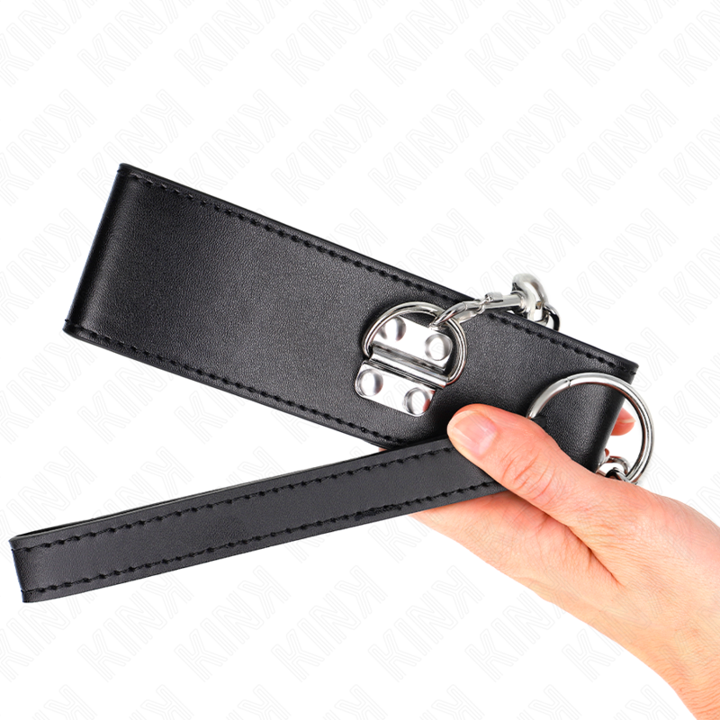 Collare BDSM con Cintura Regolabile Kink — Nero, 65 cm