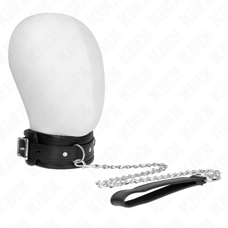 Collare BDSM con Guinzaglio Kink — 53 x 6 cm