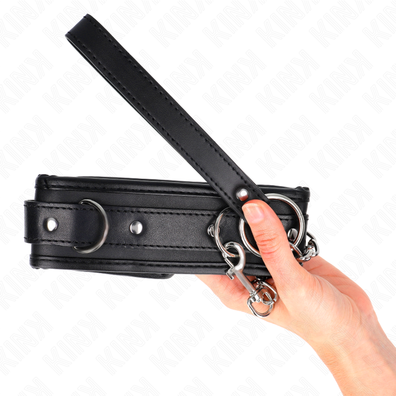 Collare BDSM con Guinzaglio Kink — 53 x 6 cm