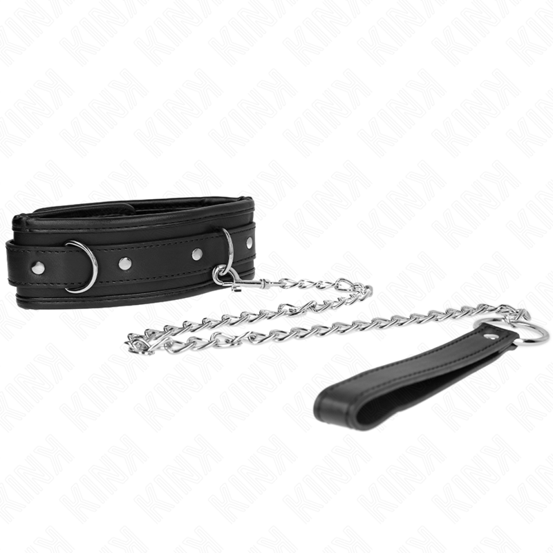 Collare BDSM con Guinzaglio Kink — 53 x 6 cm