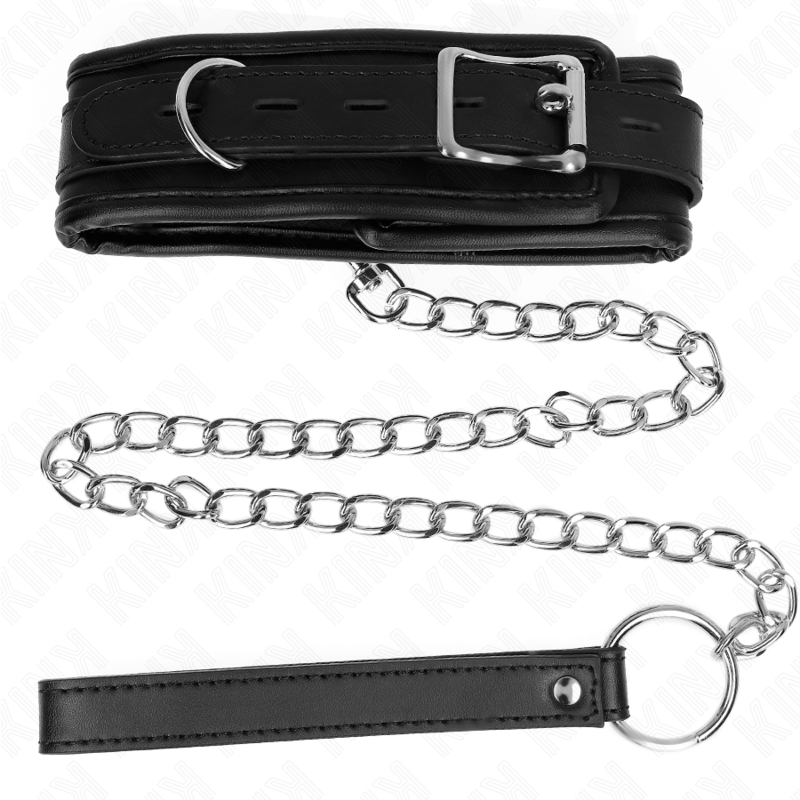 Collare BDSM con Guinzaglio Kink — 53 x 6 cm