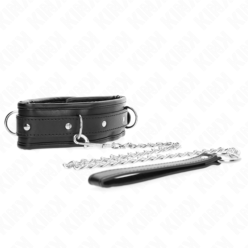 Collare BDSM con Cintura Kink — Regolabile 36,5-50 cm