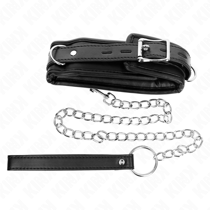 Collare BDSM con Cintura Kink — Regolabile 36,5-50 cm