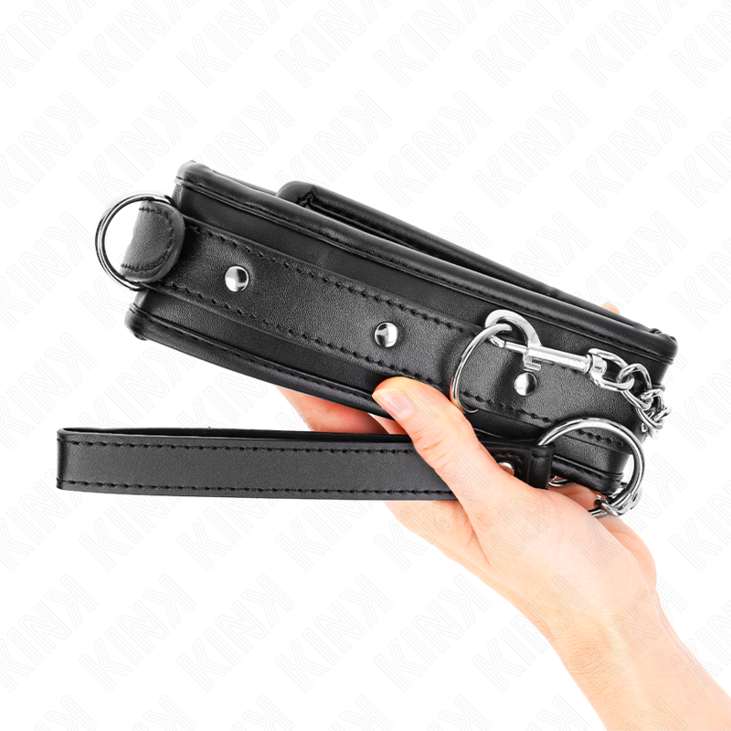 Collare BDSM con Cintura Kink — Regolabile 36,5-50 cm