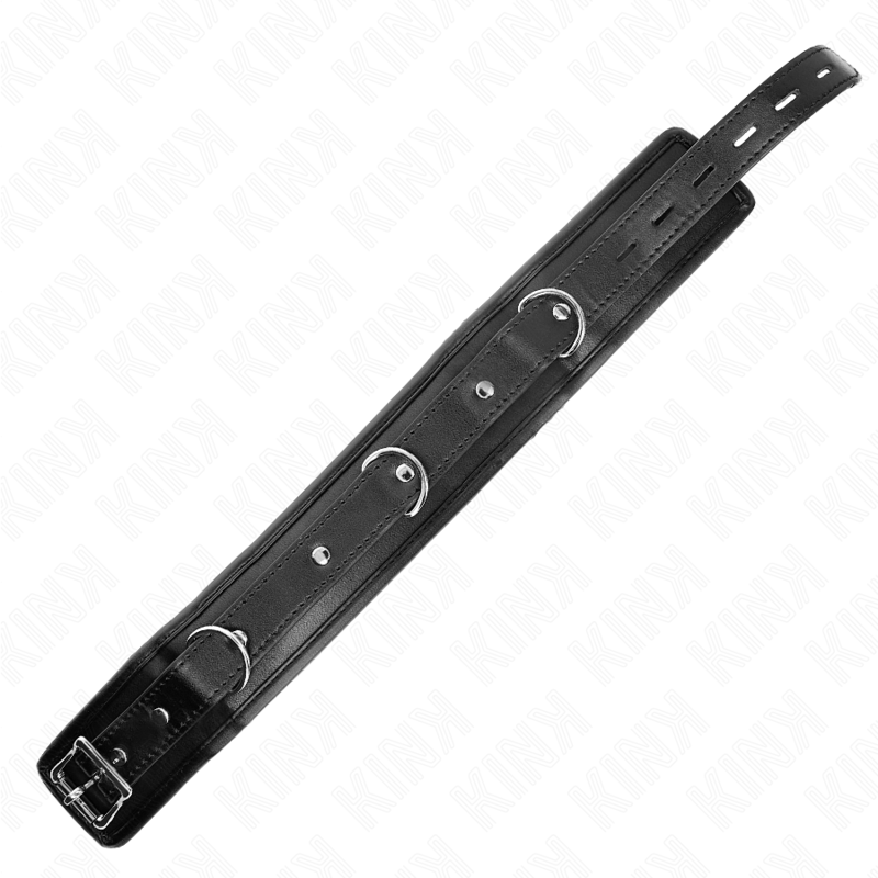 Collare BDSM con Cintura Kink — Regolabile 36,5-50 cm