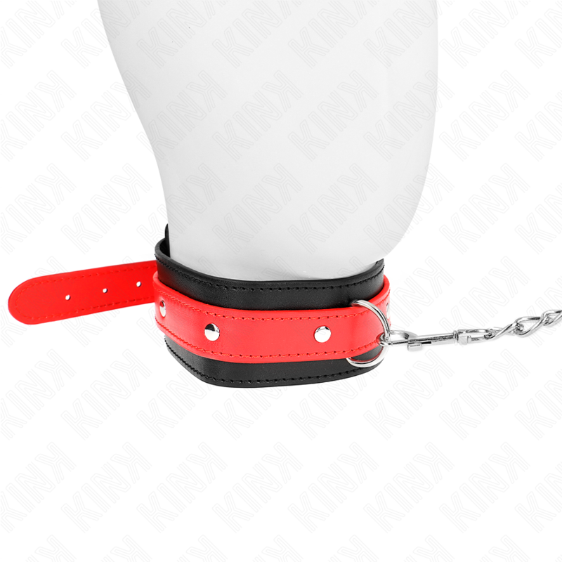 Collare BDSM Regolabile Kink — Rosso, 36-43 cm