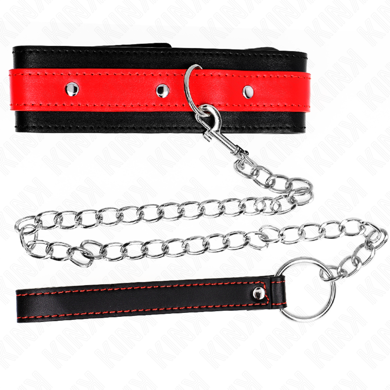 Collare BDSM Regolabile Kink — Rosso, 36-43 cm