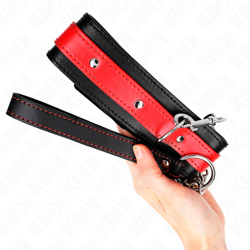 Collare BDSM Regolabile Kink — Rosso, 36-43 cm