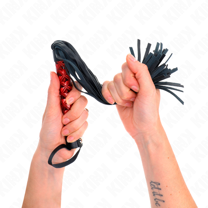 Frusta BDSM con Diamanti Kink Impact & Touch — 40 cm