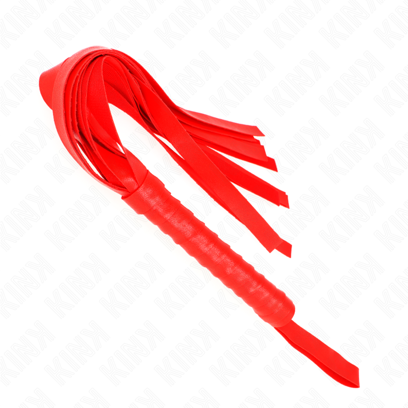 Frusta Bondage Coda Larga KINK Impact — 48,5 cm, Rossa