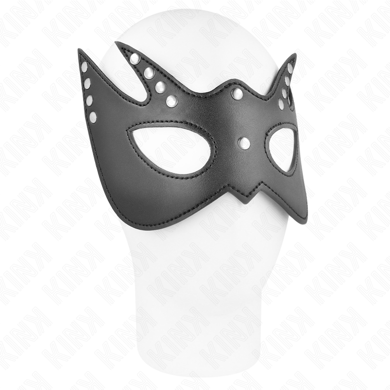 Benda per Occhi BDSM Kink Masked Allure — Maschera Pipistrello con Rivetti