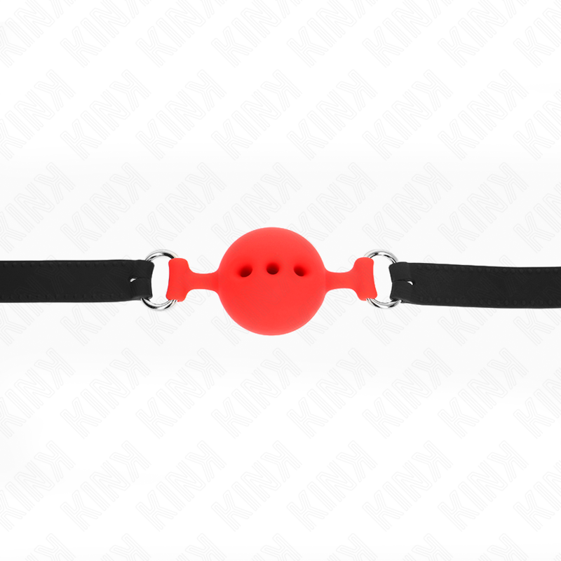 Bavaglio BDSM con Sfera Kink — Silicone, Regolabile, Misura M