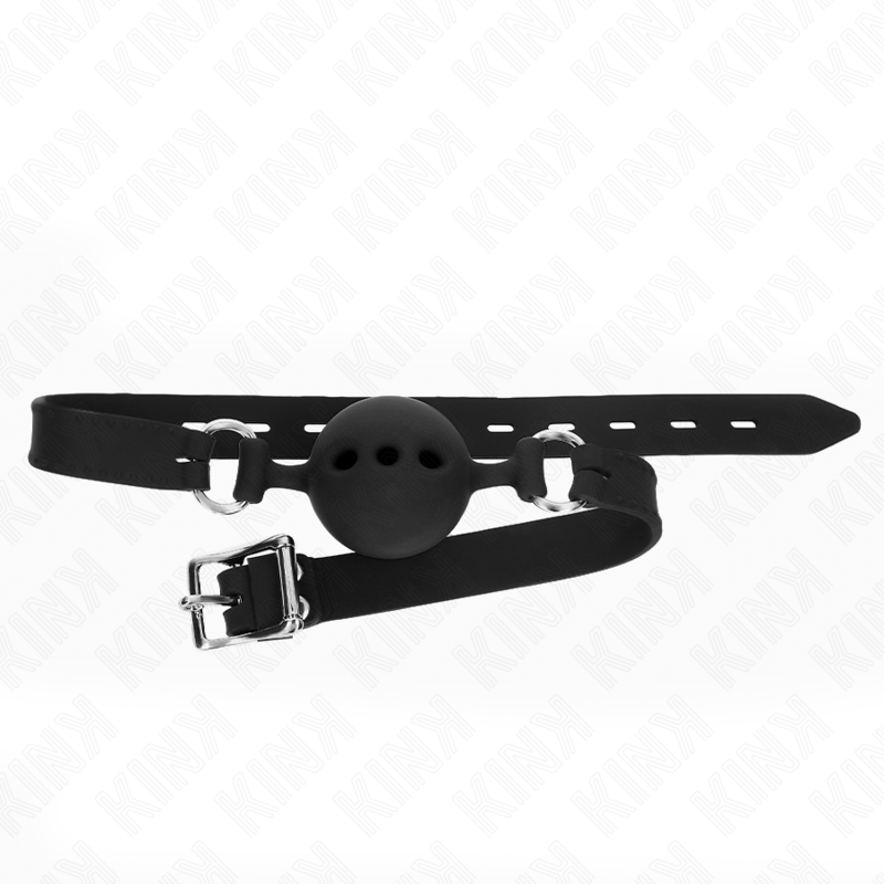 Bavaglio BDSM con Sfera Kink — Silicone, Misura L, Regolabile