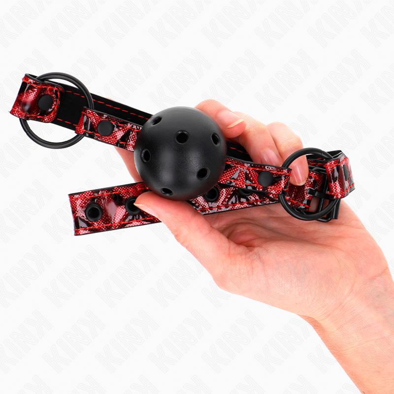 Gag Ball BDSM Kink Modello 2 — Regolabile, Palla 4.5 cm