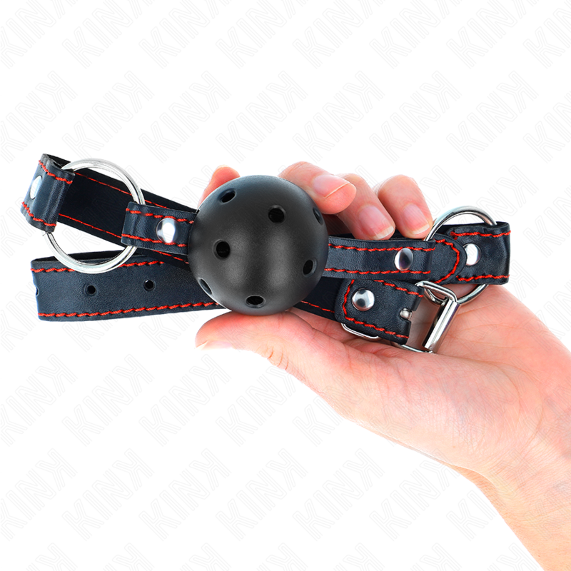 Morso Ball Gag Cavo BDSM Kink — Nero, 6,5 cm