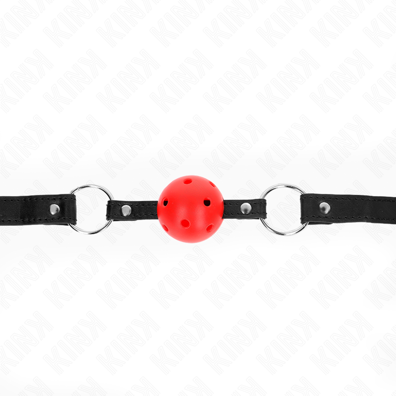 Gag Ball BDSM Kink Palla Cava — Rossa, 4,5 cm