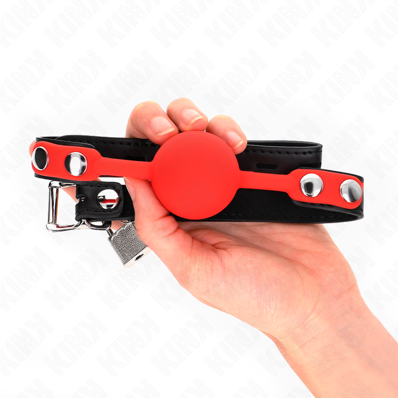 Bavaglio Ball Gag BDSM Kink — Silicone 4 cm, Cinghia 60 cm