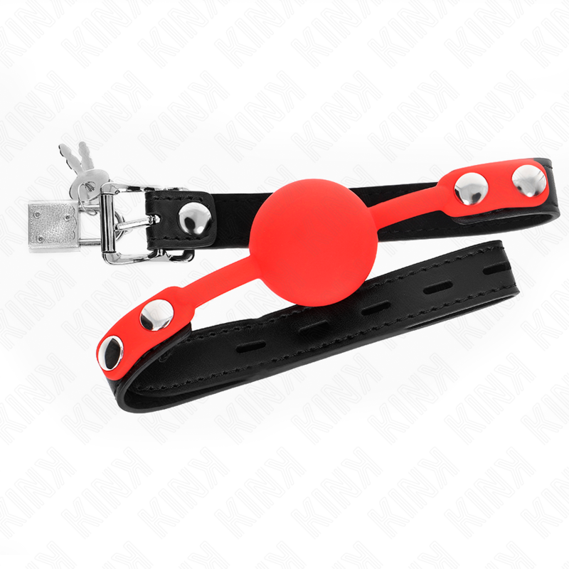 Bavaglio Ball Gag BDSM Kink — Silicone 4 cm, Cinghia 60 cm