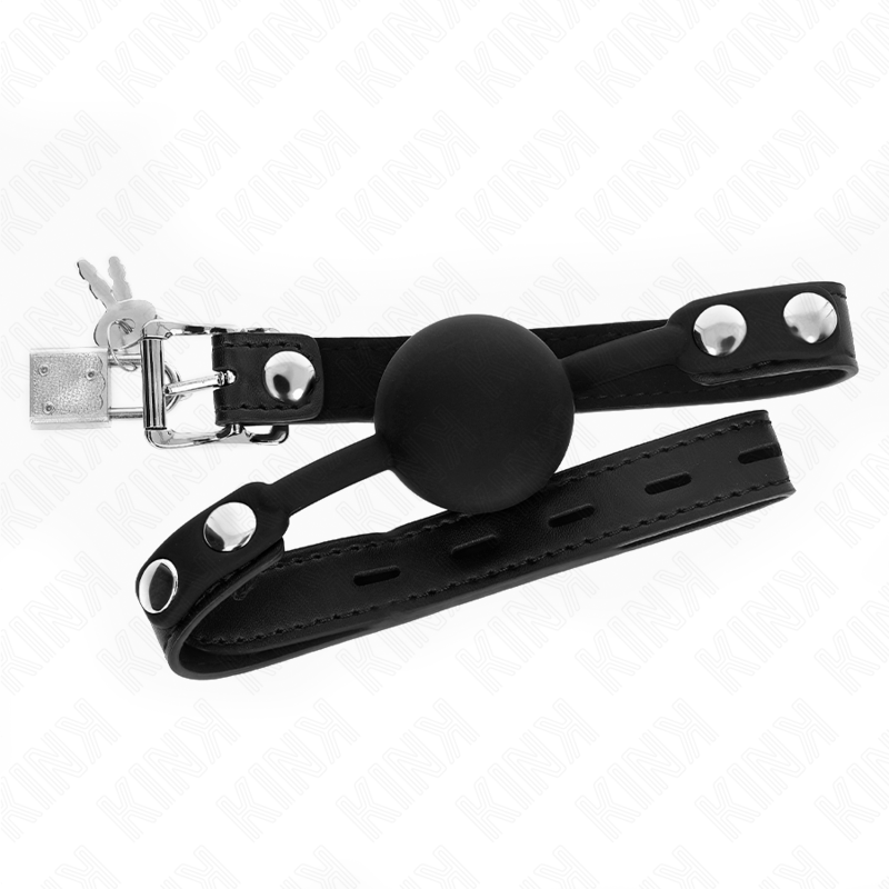Gag Ball BDSM in Silicone Kink — 4 cm con Cinghia 60 cm