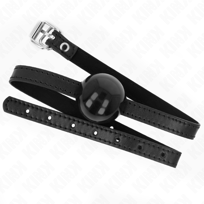 Gag Ball BDSM Singola Kink — Silicone, Cinghia 65 cm