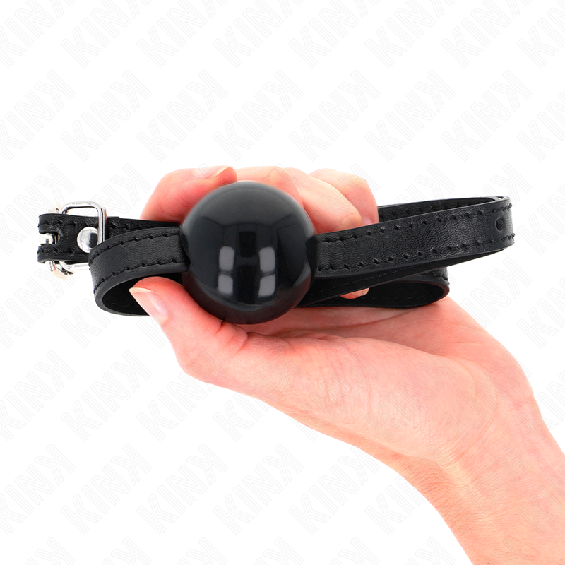 Gag Ball BDSM Singola Kink — Silicone, Cinghia 65 cm
