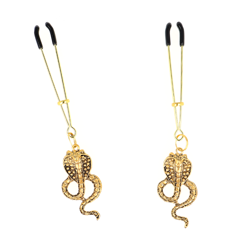 Pinze Capezzoli BDSM Kink Cobra — Pendenti, 6 cm