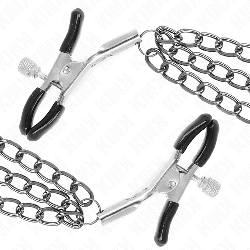 Pinze per Capezzoli con Catene KINK Nipple Grip — Set 3 Catene