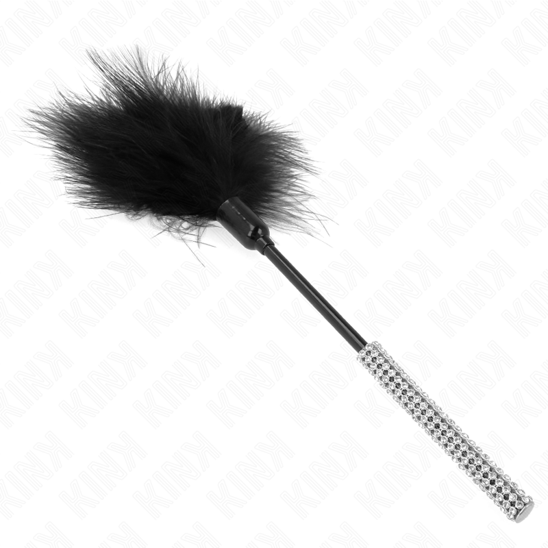 Piuma Solletico BDSM Kink — Manico Strass, 27 cm