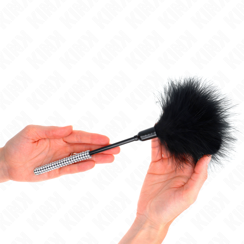 Piuma Solletico BDSM Kink — Manico Strass, 27 cm