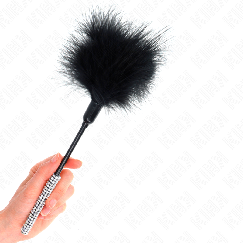 Piuma Solletico BDSM Kink — Manico Strass, 27 cm