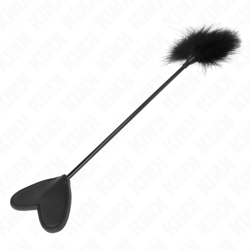 Pagaia BDSM con Piume Kink Impact — Cuore, 31 cm