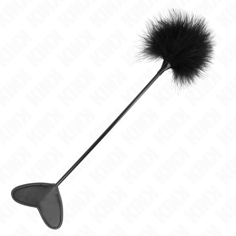 Pagaia BDSM con Piume Kink Impact — Cuore, 31 cm
