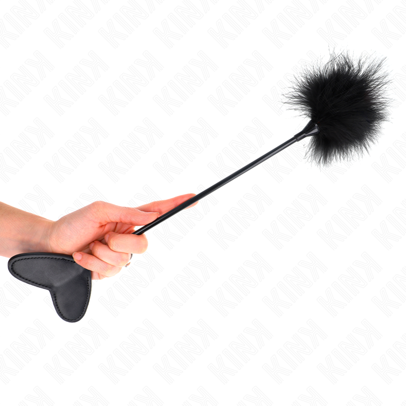 Pagaia BDSM con Piume Kink Impact — Cuore, 31 cm