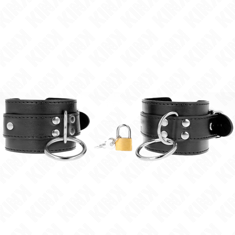 Manette BDSM Regolabili Kink — Polsiere con O-Ring 20-28 cm