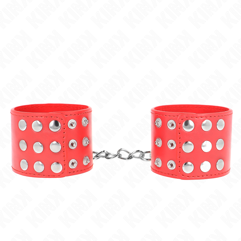 Manette BDSM con Chiusura a Scatto Kink — Regolabili, Rosse