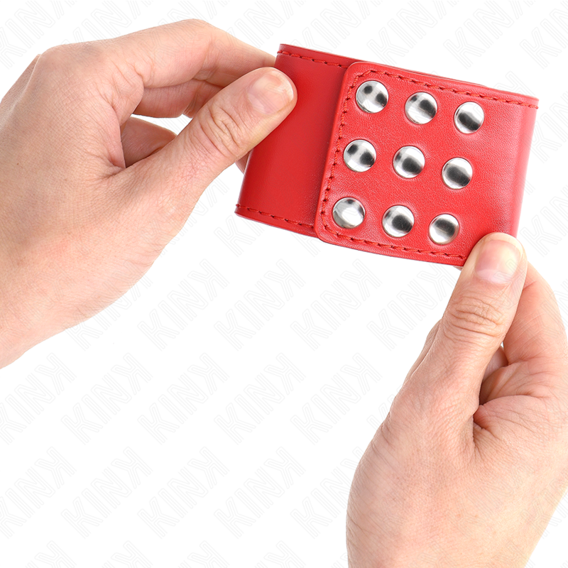 Manette BDSM con Chiusura a Scatto Kink — Regolabili, Rosse