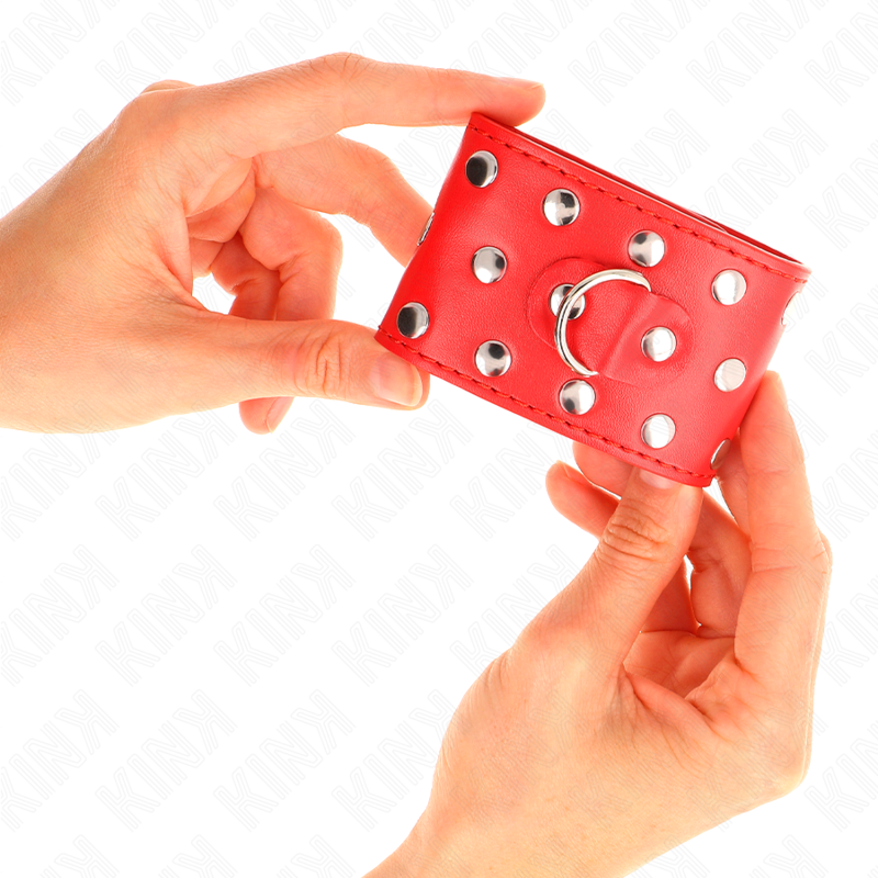 Manette BDSM con Rivetti Kink — Regolabili, Rosso