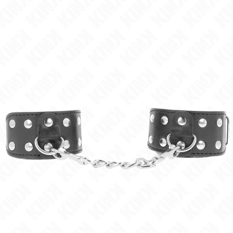 Manette BDSM con Borchie Kink — Regolabili, Nero