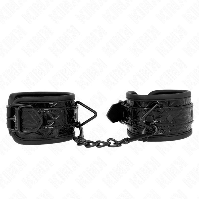 Manette BDSM da Polso Kink — Regolabili, Motivo Diamanti